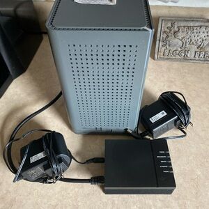 Calix GigaSpire Blast Wi-Fi 6 Router Modem Combo & Gigapoint 803G Fiber ONT Adap